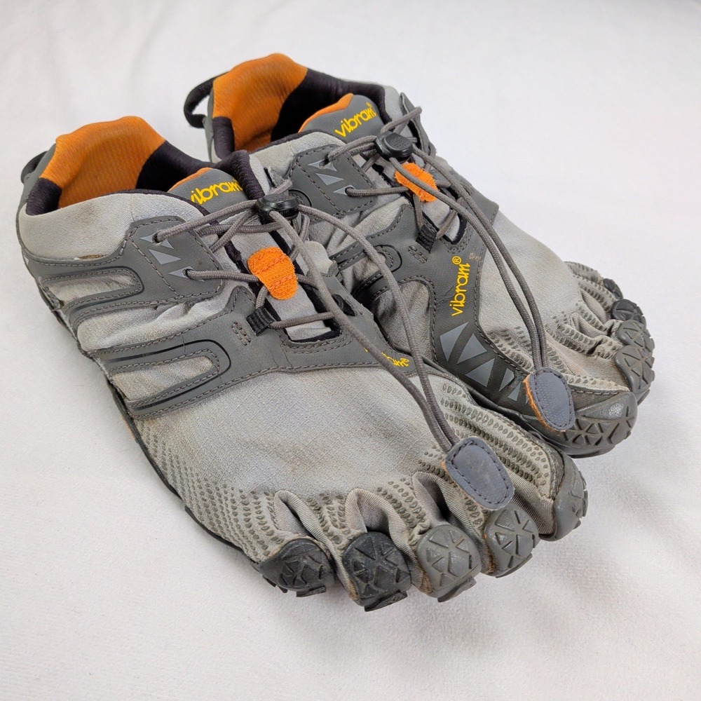 Vibram FiveFingers Spyridon MR Grey Orange Trail Running Shoes 17M6902